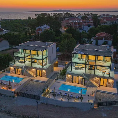 Seafront Serena With Pool And Seaview Villa Privlaka (Zadar)